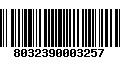 Código de Barras 8032390003257