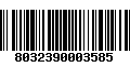 Código de Barras 8032390003585