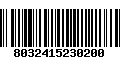 Código de Barras 8032415230200