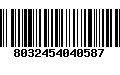 Código de Barras 8032454040587