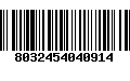 Código de Barras 8032454040914