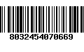 Código de Barras 8032454070669