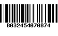 Código de Barras 8032454070874