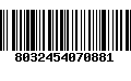 Código de Barras 8032454070881