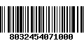 Código de Barras 8032454071000