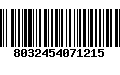 Código de Barras 8032454071215