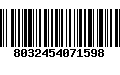 Código de Barras 8032454071598