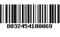 Código de Barras 8032454100069