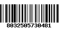 Código de Barras 8032505730481