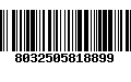 Código de Barras 8032505818899