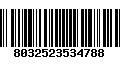 Código de Barras 8032523534788