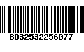 Código de Barras 8032532256077