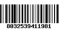 Código de Barras 8032539411981