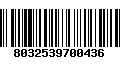 Código de Barras 8032539700436