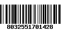 Código de Barras 8032551701428