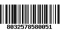 Código de Barras 8032578580051