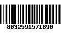 Código de Barras 8032591571890