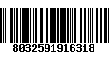 Código de Barras 8032591916318