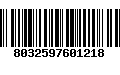 Código de Barras 8032597601218