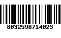 Código de Barras 8032598714023