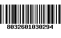 Código de Barras 8032601030294