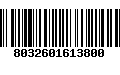 Código de Barras 8032601613800