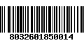 Código de Barras 8032601850014