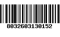 Código de Barras 8032603130152