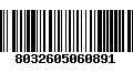 Código de Barras 8032605060891