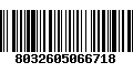 Código de Barras 8032605066718