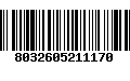 Código de Barras 8032605211170