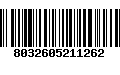 Código de Barras 8032605211262