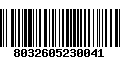Código de Barras 8032605230041