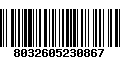 Código de Barras 8032605230867