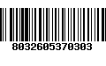 Código de Barras 8032605370303