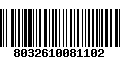 Código de Barras 8032610081102