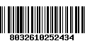 Código de Barras 8032610252434