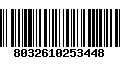 Código de Barras 8032610253448