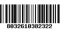 Código de Barras 8032610382322