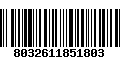 Código de Barras 8032611851803