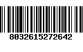 Código de Barras 8032615272642