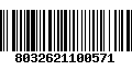 Código de Barras 8032621100571