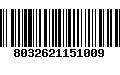 Código de Barras 8032621151009