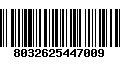 Código de Barras 8032625447009