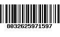 Código de Barras 8032625971597