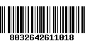 Código de Barras 8032642611018