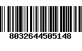 Código de Barras 8032644505148