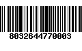 Código de Barras 8032644770003