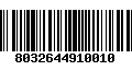 Código de Barras 8032644910010