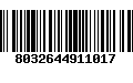 Código de Barras 8032644911017